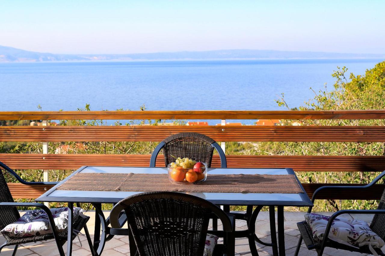 Apartment Vincent With Beautiful Sea View Terrace 克罗诺维察 外观 照片