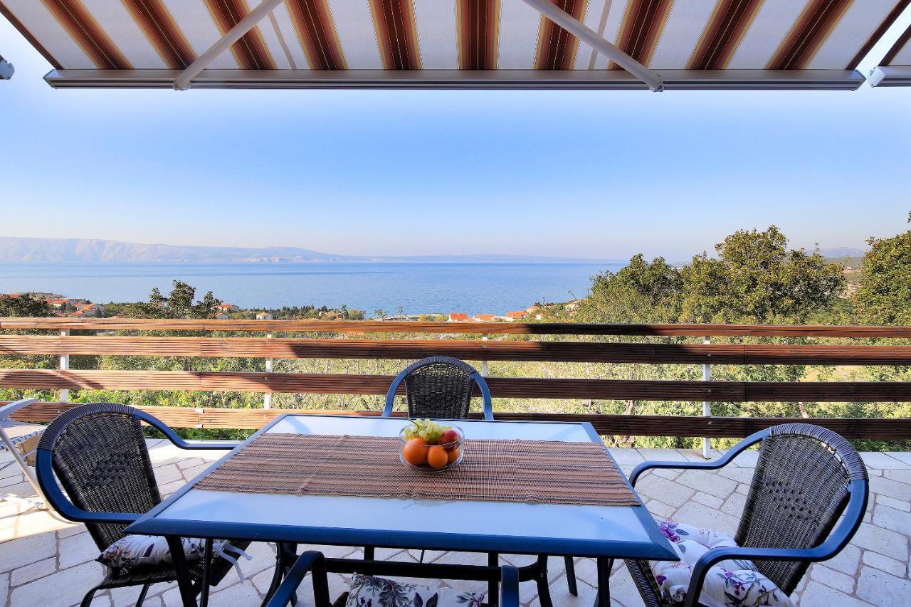 Apartment Vincent With Beautiful Sea View Terrace 克罗诺维察 外观 照片
